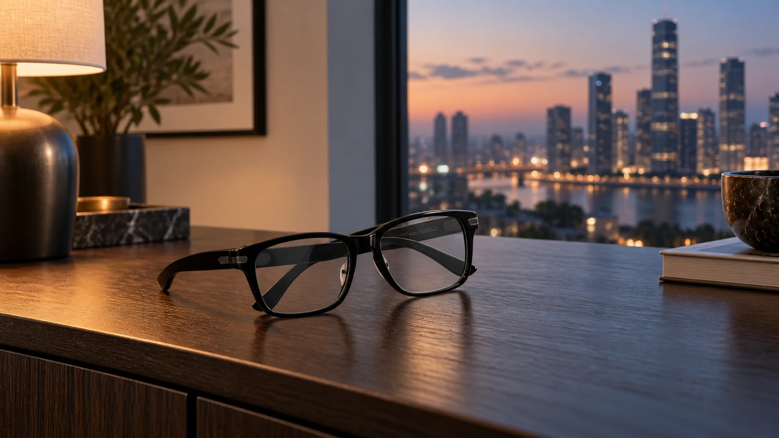 AR99 Display Glasses — AI-generated lifestyle concept
