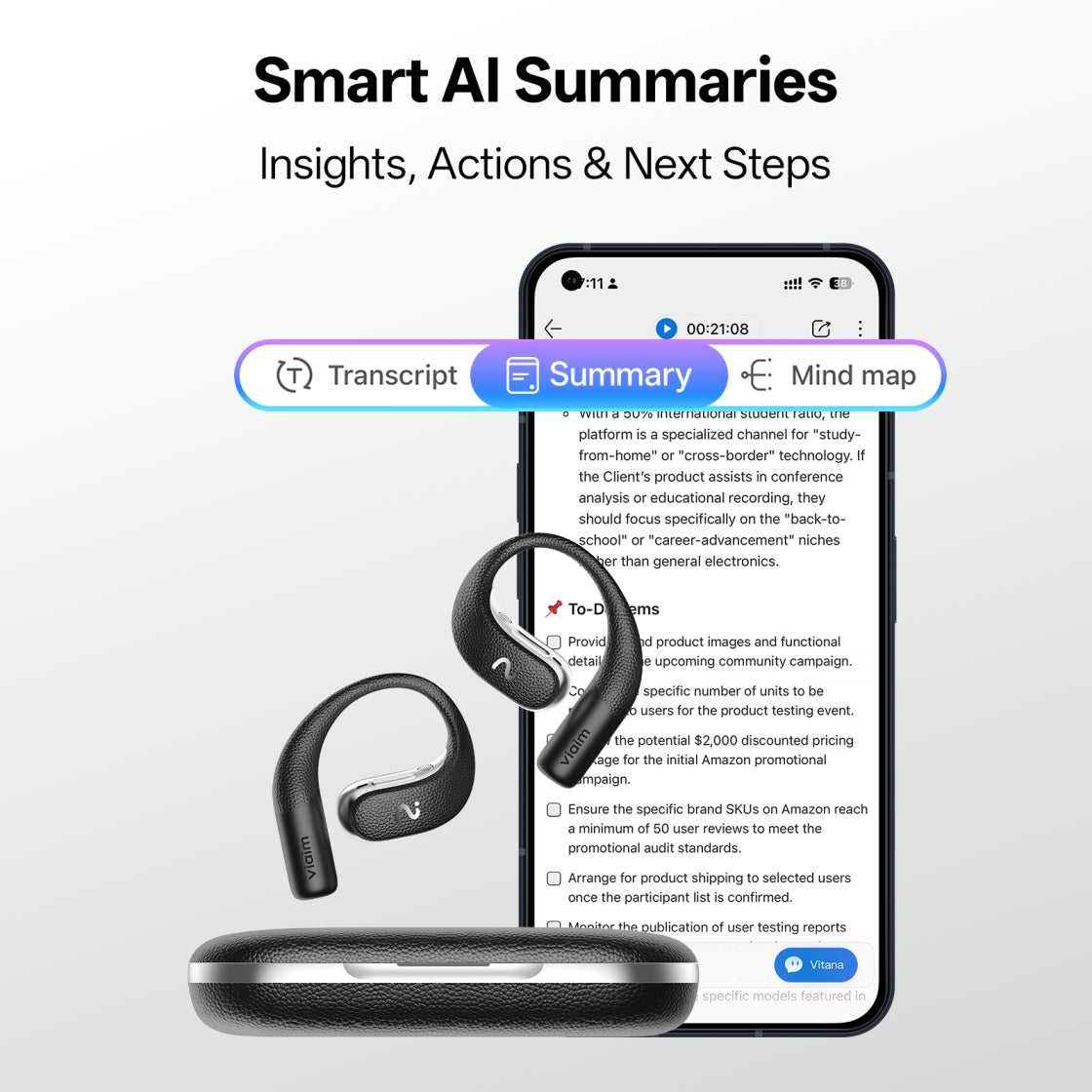 [Scenarios] viaim OpenNote - smart AI summaries with notes and action items