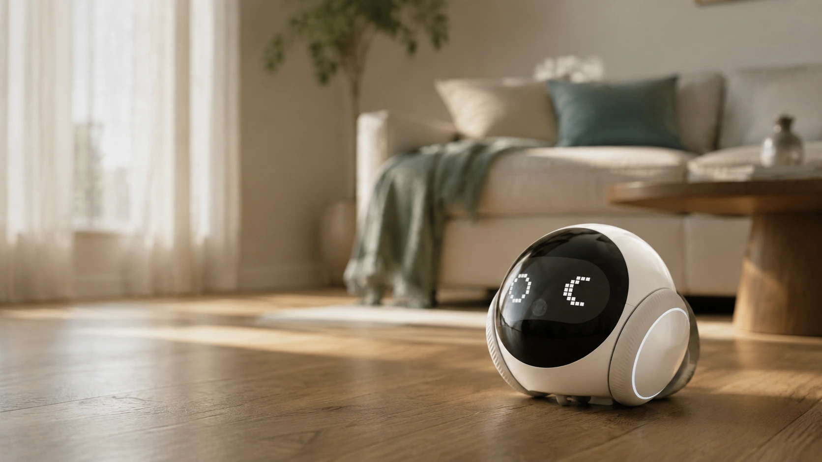 SC-S1 on the floor of a bright living room — generated lifestyle concept